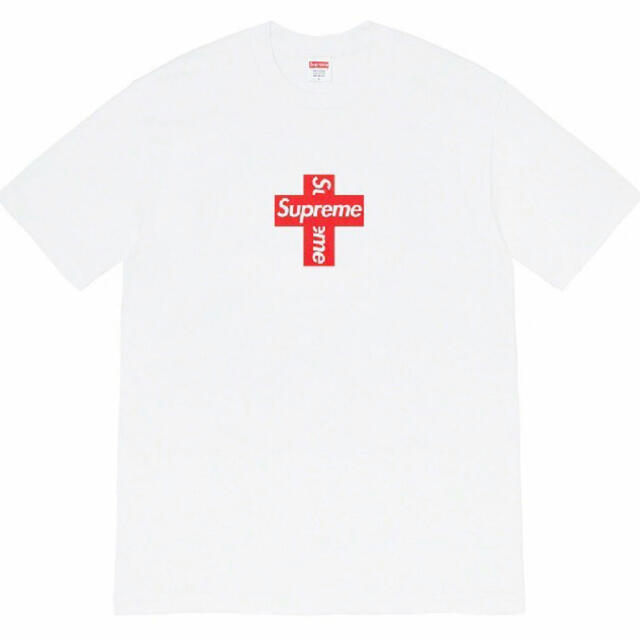 Supreme Cross Box Logo Tee white 白 XL-