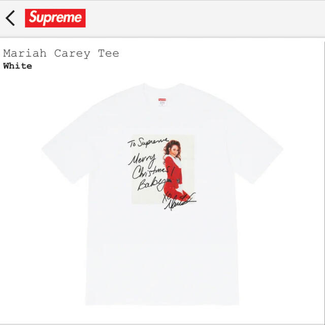 Supreme Mariah Carey Tee マライアキャリー M