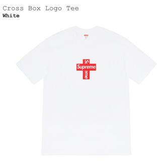シュプリーム(Supreme)のSサイズ supreme Cross Box Logo Tee White 白(Tシャツ/カットソー(半袖/袖なし))
