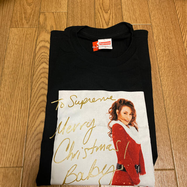 supreme Mariah Carey tee 黒L マライヤステッカー付