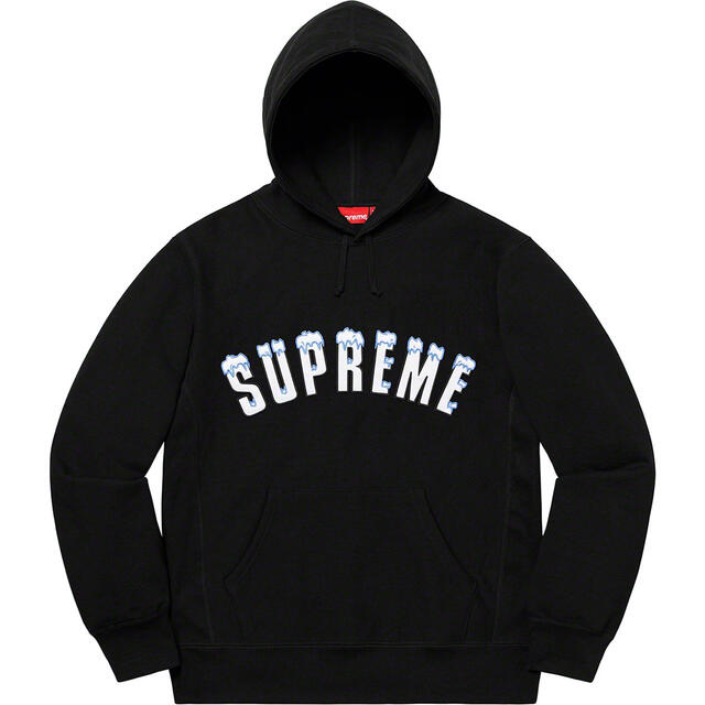 Supreme(シュプリーム)のSupreme Icy Arc Hooded Sweatshirt  黒Lサイズ メンズのトップス(パーカー)の商品写真