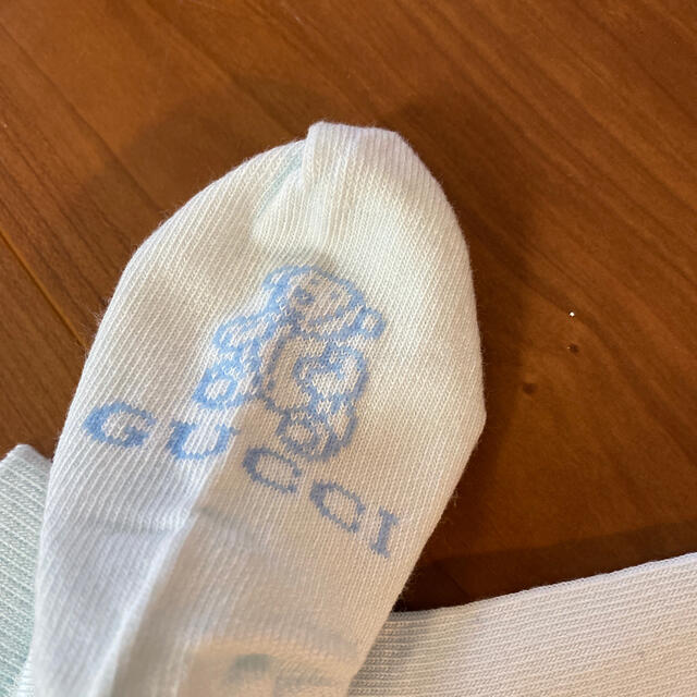 Gucci(グッチ)の新品　GUCCI キッズ　ベビー　タイツ　ブルー キッズ/ベビー/マタニティのこども用ファッション小物(靴下/タイツ)の商品写真