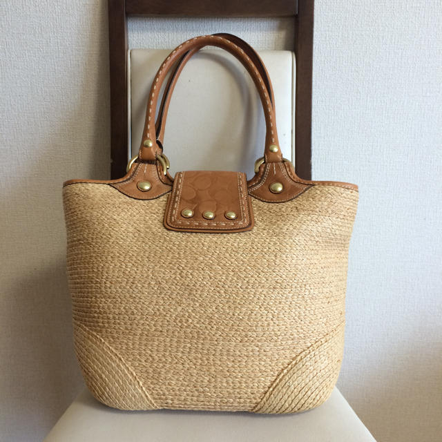 COACH(コーチ)のコーチ ブリーカーストローメッシュトート レディースのバッグ(かごバッグ/ストローバッグ)の商品写真