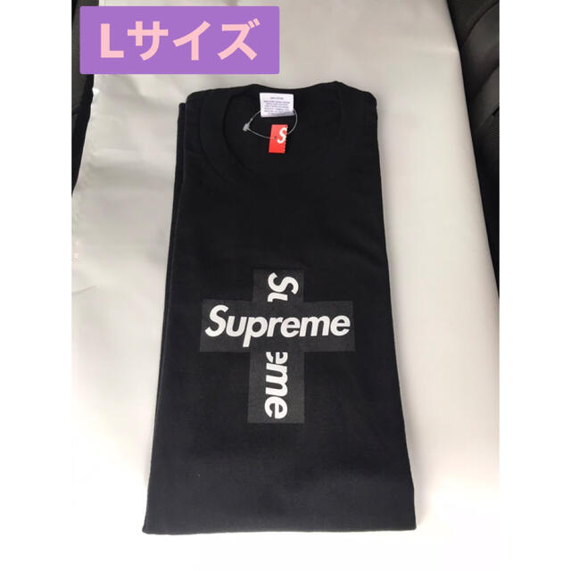 Supreme Cross Box Logo tee Black Lサイズ