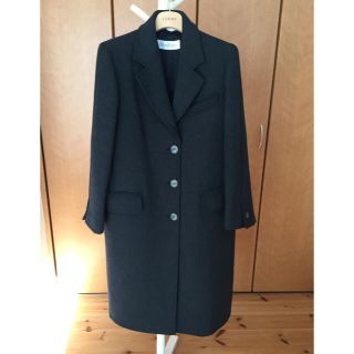 マックスマーラ(Max Mara)のおまとめ Max Mara ハンドステッチ入白タグウールチェスター コート(チェスターコート)