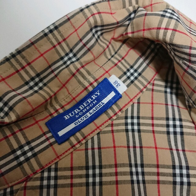 BURBERRY(バーバリー)の大人気！ バーバリー 刺繍ホースロゴ ノバチェック シャツ ベージュ レディースのトップス(シャツ/ブラウス(長袖/七分))の商品写真