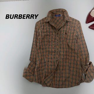 バーバリー(BURBERRY)の大人気！ バーバリー 刺繍ホースロゴ ノバチェック シャツ ベージュ(シャツ/ブラウス(長袖/七分))