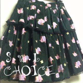 チョイス(CHOICE)のCHOICE★ベロアスカート＆コルセット(ひざ丈スカート)