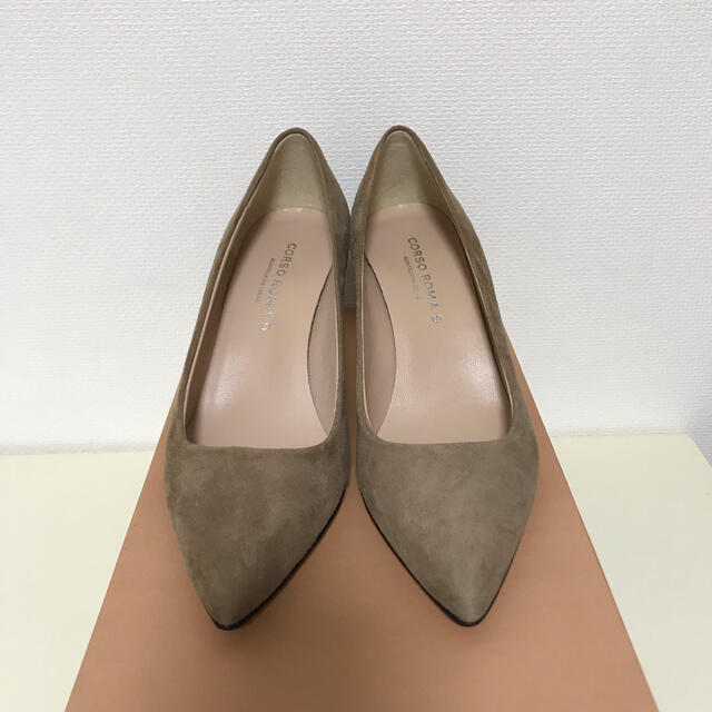 コルソローマ ベージュスエードパンプス | loneoakpoint.com