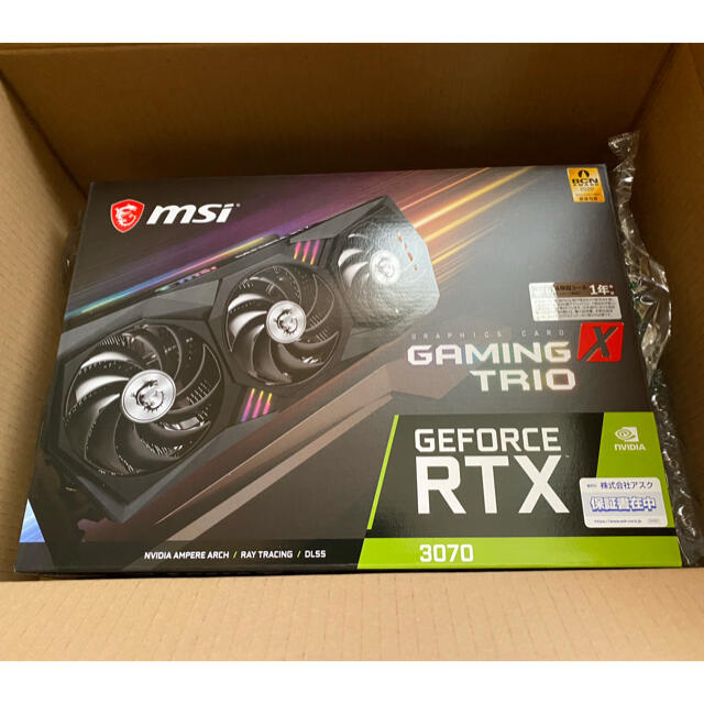 【未使用品】MSI GeForce RTX 3070 GAMING X TRIOPC/タブレット