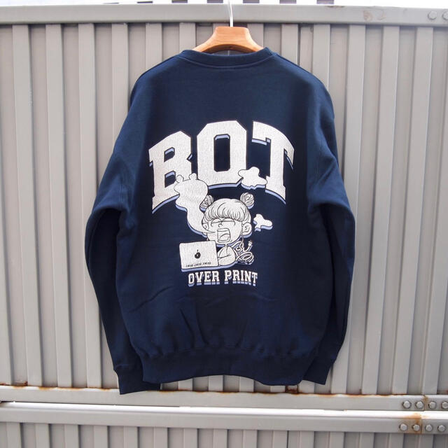 OVER PRINT BOT CREWNECK PULLOVERトップス