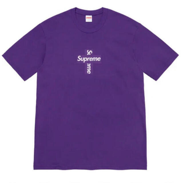 Supreme Cross Box Logo Tee Small Purple