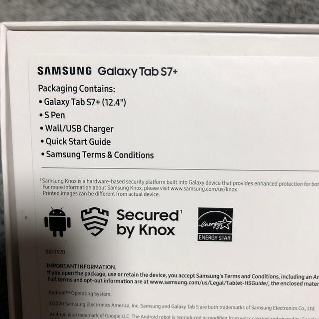 Galaxy(ギャラクシー)のgalaxy tab s7+ 256GB BLACK スマホ/家電/カメラのPC/タブレット(タブレット)の商品写真