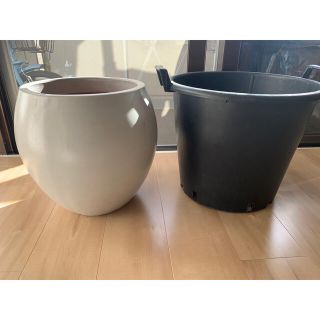 ムジルシリョウヒン(MUJI (無印良品))の大型　植木鉢＆ポット(その他)