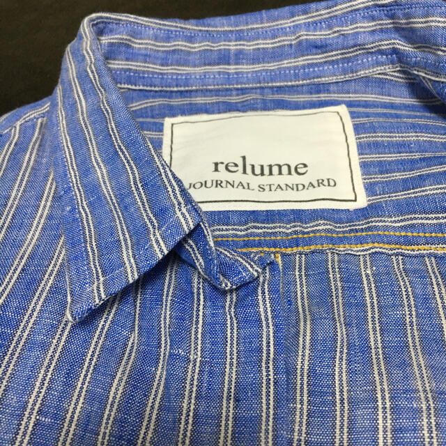 お値下げJOURNAL STANDARD relume リネンシャツ　ストライプ