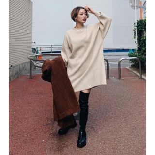 スライ(SLY)のSLY SQUARE TOE KNEE HIGH BOOTS(ブーツ)