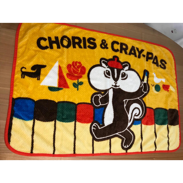 サクラクレパス(サクラクレパス)の新品　ブランケット　CHORIS&CRAY-PAS 可愛いブランケット インテリア/住まい/日用品の寝具(毛布)の商品写真