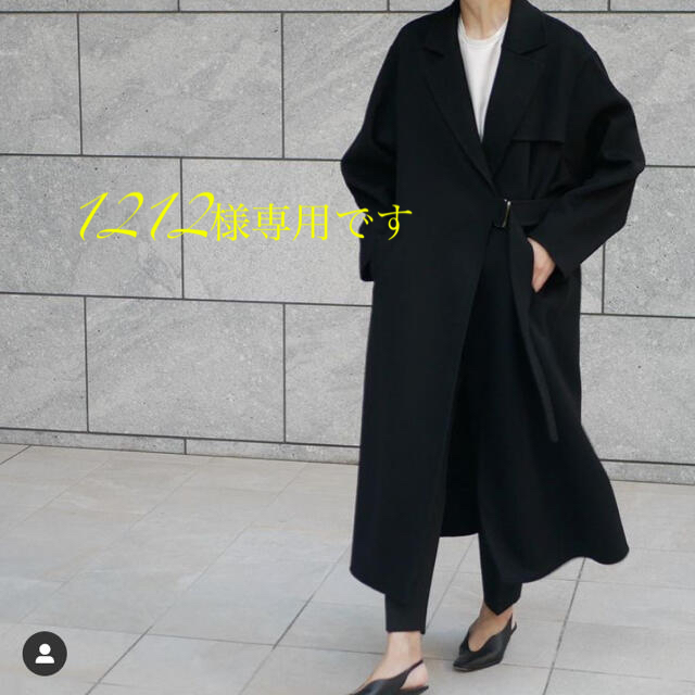 新品未使用 LOHEN ローヘン 黒 ロングコート 36-