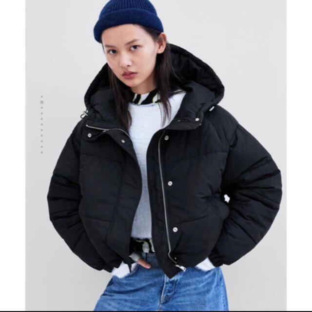 未使用！ZARA フード付きパフジャケット