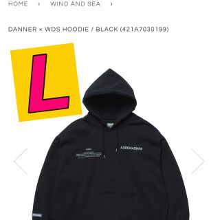 シュプリーム(Supreme)のDANNER × WDS HOODIE / BLACK ウィンダンシー新品(パーカー)