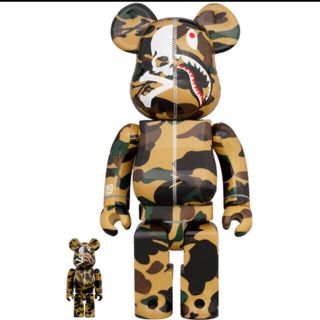 メディコムトイ(MEDICOM TOY)のベアブリック BE@RBRICK MASTERMIND  BAPE YELLOW(その他)