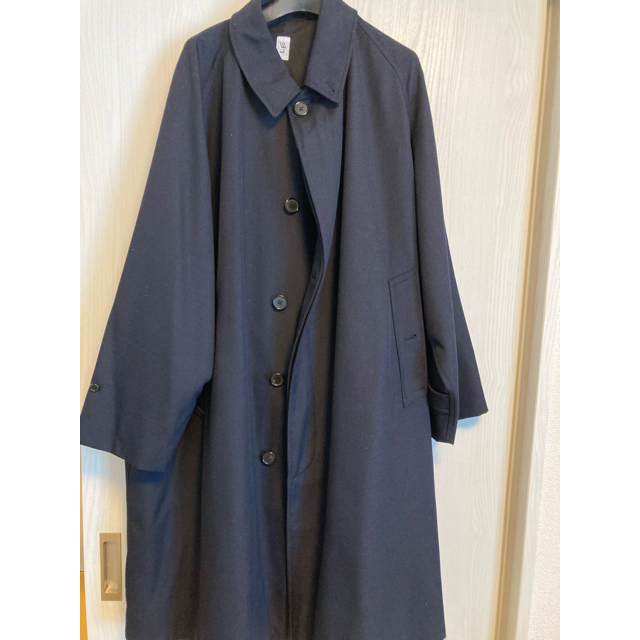 Sサイズ【LE/エルイー】バルカラーコートNAVY - ステンカラーコート