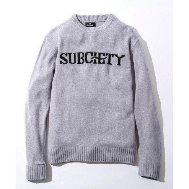 Subciety(サブサエティ)の新品 定価16200円 サブサエティ Subciety ニット L メンズのトップス(ニット/セーター)の商品写真