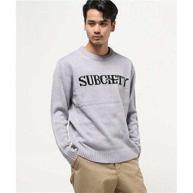 Subciety(サブサエティ)の新品 定価16200円 サブサエティ Subciety ニット L メンズのトップス(ニット/セーター)の商品写真