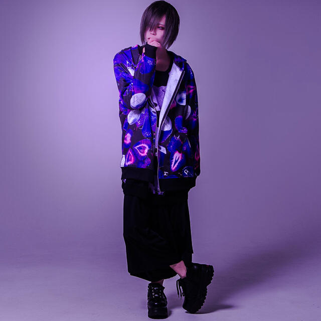TRAVAS TOKYO Tablet berry zip hoodie TRAVAS TOKYO Tablet berry zip hoodie