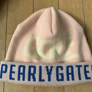 パーリーゲイツ(PEARLY GATES)のパーリーゲイツピンクニット帽(ウエア)