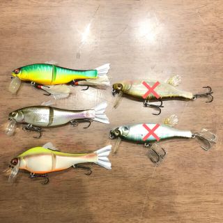 メガバス(Megabass)の★あいこす様専用★メガバス  サブサーフェスルアー3個セット(ルアー用品)