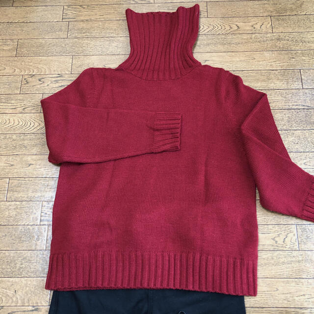 レディース大きいサイズ３lセーター タートルネック赤の通販 By ヌッピ S Shop ラクマ