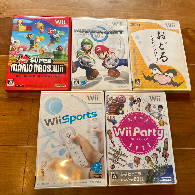 Wii(ウィー)の激安価格☆Wiiソフト5点セットまとめ売り エンタメ/ホビーのゲームソフト/ゲーム機本体(家庭用ゲームソフト)の商品写真