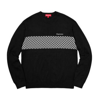 シュプリーム(Supreme)のSupreme Checkered Panel Crewneck Sweater(ニット/セーター)