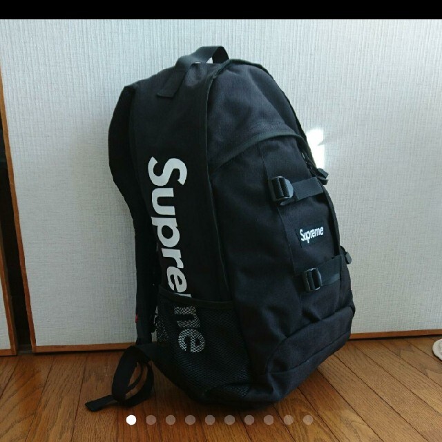 Supreme シュプリーム サイドロゴ バックパック Backpack 黒