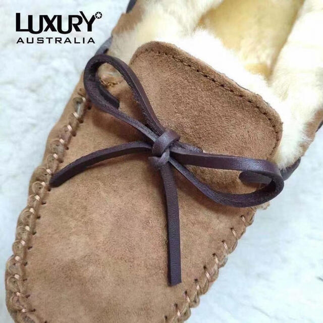日本初登録!激安 LUXURY UGG アグ ムートン モカシン ダコタ24cm