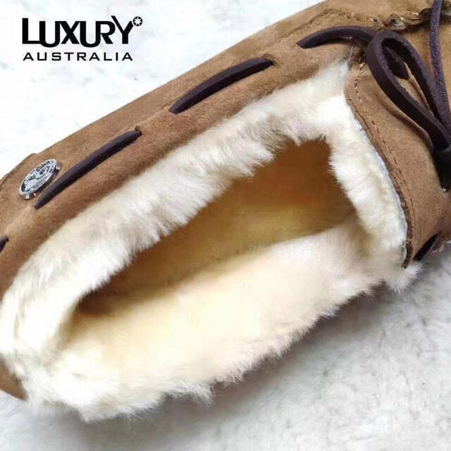 日本初登録!激安 LUXURY UGG アグ ムートン モカシン ダコタ24cm