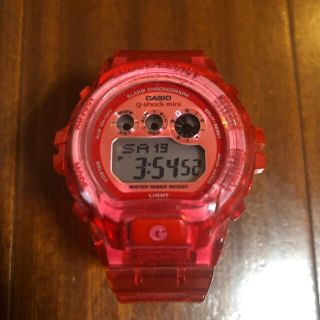 カシオ(CASIO)のG-SHOCK mini クリアレッドピンク(腕時計)