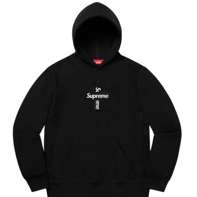 新品登場 パーカー Sweatshirt Hooded Logo Box Cross supreme