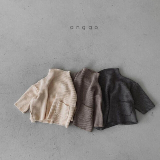 MUJI (無印良品)(ムジルシリョウヒン)の韓国子供服　100センチ　anggo tops キッズ/ベビー/マタニティのキッズ服男の子用(90cm~)(Tシャツ/カットソー)の商品写真