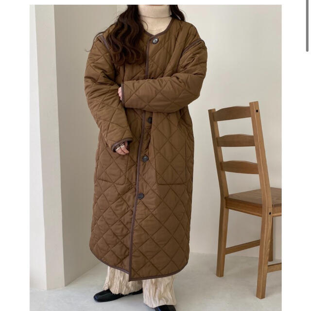 ロングコートlawgy original maru coat ivory - ロングコート