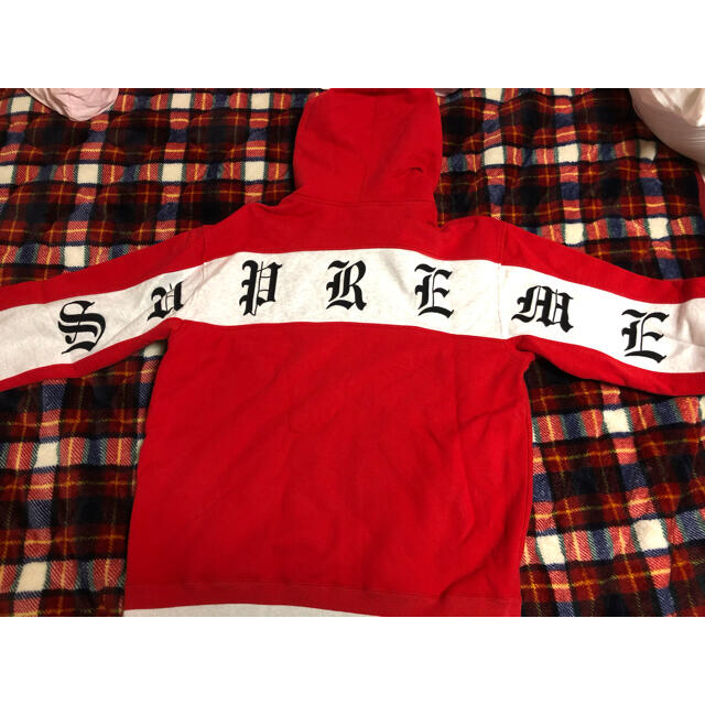 supreme Old English Stripe Zip up Sweat