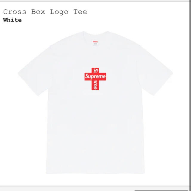supreme クロスボックスロゴ　tシャツ