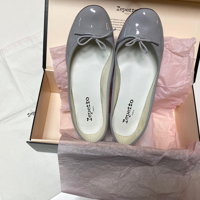 repetto - レペット repetto 定番バレエシューズ37.5 新同ヒール付き ...