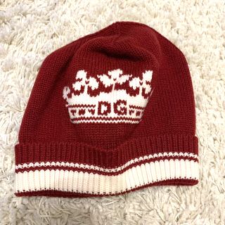 ドルチェアンドガッバーナ(DOLCE&GABBANA)の【未使用/値下げ】DOLCE&GABBANA ロゴニット帽子(ニット帽/ビーニー)