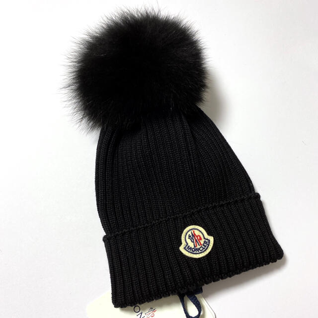 モンクレール MONCLER ファー付き ニット帽 ニットキャップ 新品未使用