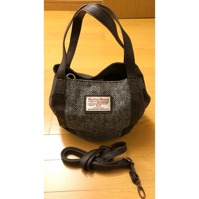 Harris Tweed(ハリスツイード)のハリスツイードのハンドショルダーバッグ　2way レディースのバッグ(ショルダーバッグ)の商品写真