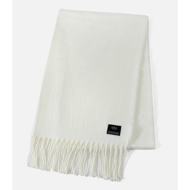 AZUL by moussy(アズールバイマウジー)の【アズール】PLAIN FRINGE MUFFLER/プレインフリンジマフラー レディースのファッション小物(マフラー/ショール)の商品写真