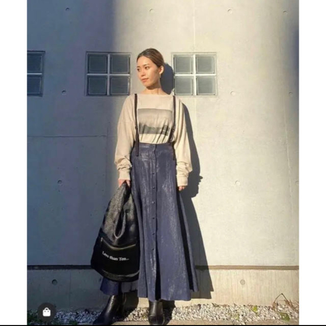 NINE - NINE サスペンダー付きロングスカート 田中みな実の通販 NINE - NINE サスペンダー付きロングスカート 田中みな実の通販