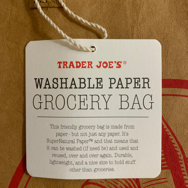 TRADER JOE'S トレーダージョーズ ウォッシャブル エコバッグ レディースのバッグ(エコバッグ)の商品写真